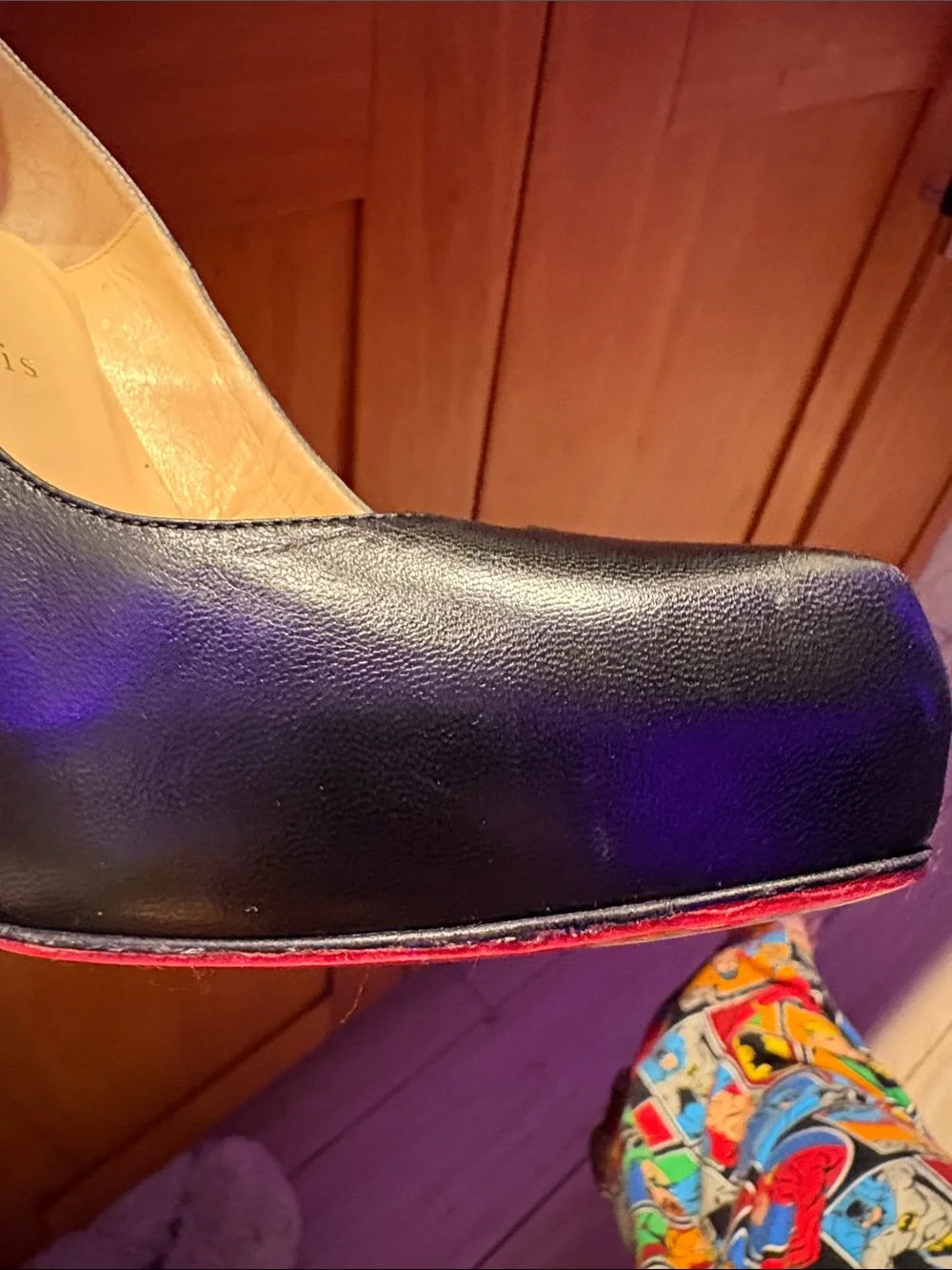 Christian Louboutin Black Pumps with Signature Red Soles